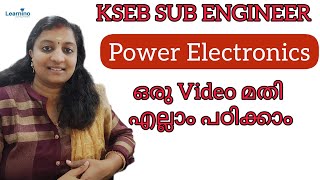 KSEB SUB ENGINEER,Power electronics Capsule