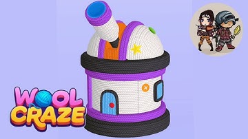 Wool Craze Puzzle level 61 Observatory | Mobile Gameplay Walkthrough |