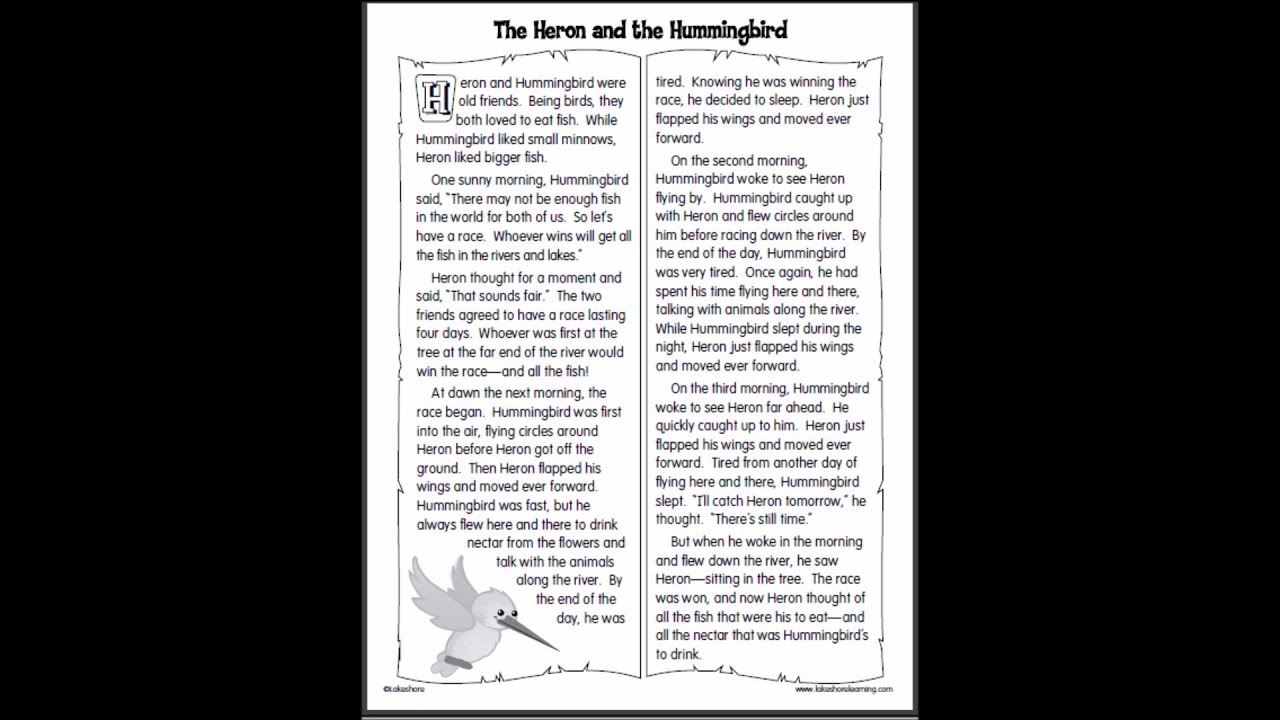 The Heron And The Hummingbird YouTube