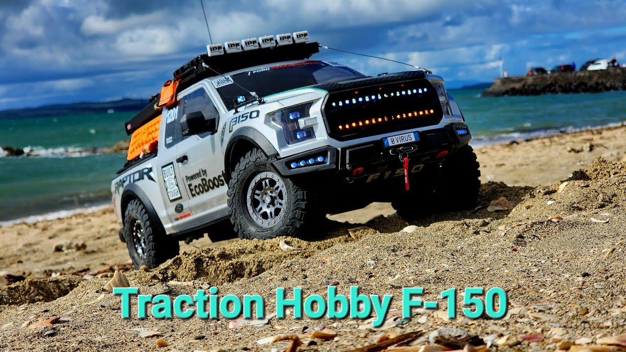 Traction Hobby 1/8 Ford F-150 Raptor beach run (KM雷神 福特猛禽 F-150探访网红海滩）