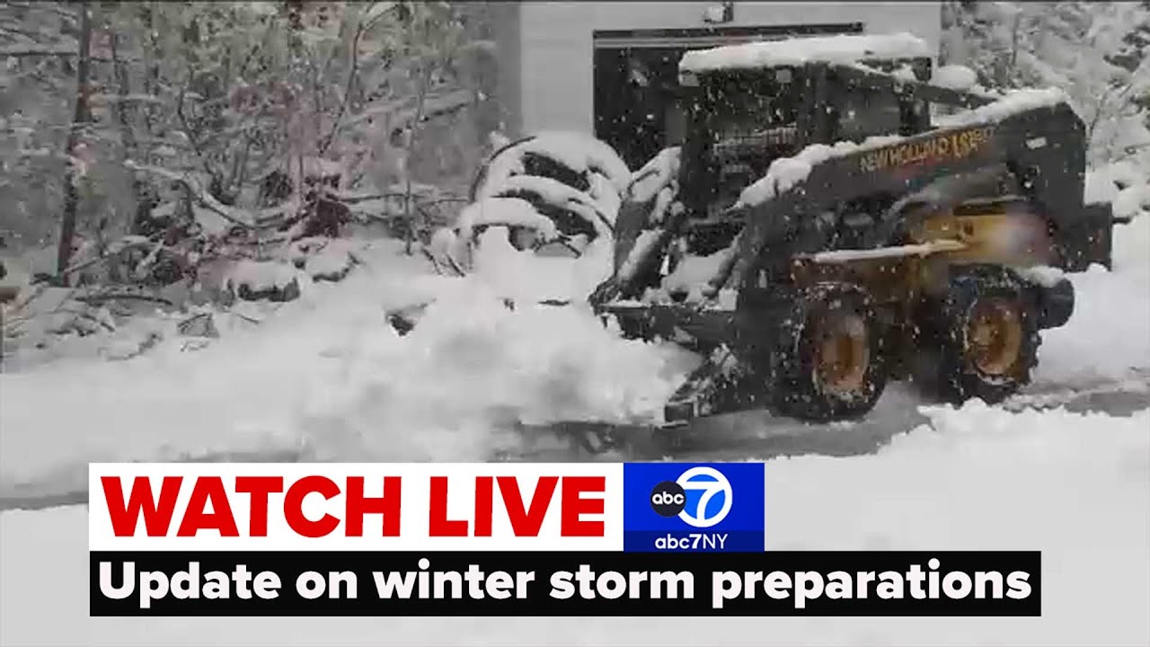 LIVE | Update on winter storm preparations - YouTube