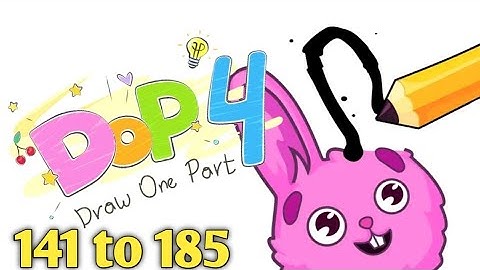 Dop 4 Draw one part All Levels 141 to 185 Walkthrough Solution
