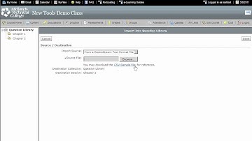 Import CSV Question Library Demo v9.4