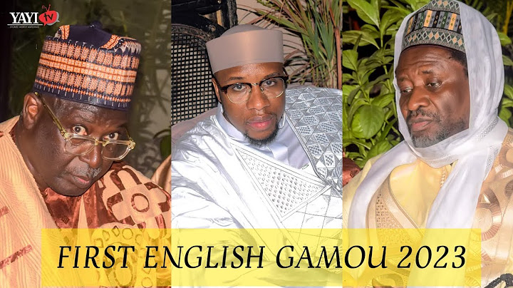 FIRST ENGLISH GAMOU 2023 @ MADINA BAYE KAOLACK SENEGAL 30/09/2023