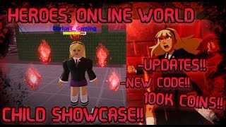 ALL NEW *FREE COINS* UPDATE CODES in HEROES ONLINE WORLD CODES! (Roblox Heroes  Online World Codes) 