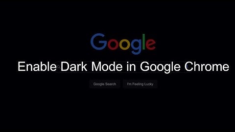 Enable Dark Mode in Chrome Windows 10 | Dark mode for PC