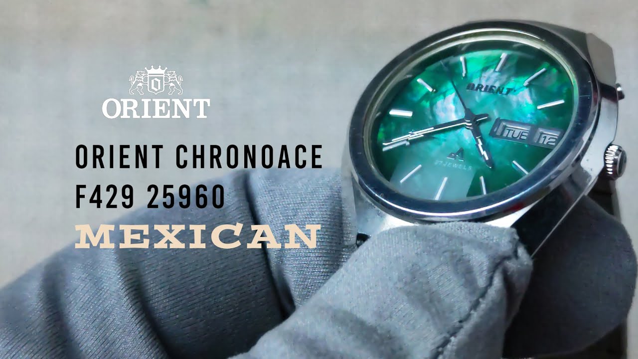 時計 ORIENT 23JEWELS CHRONOACE F429 Automatic Vintage Orient Chrono Ace 
