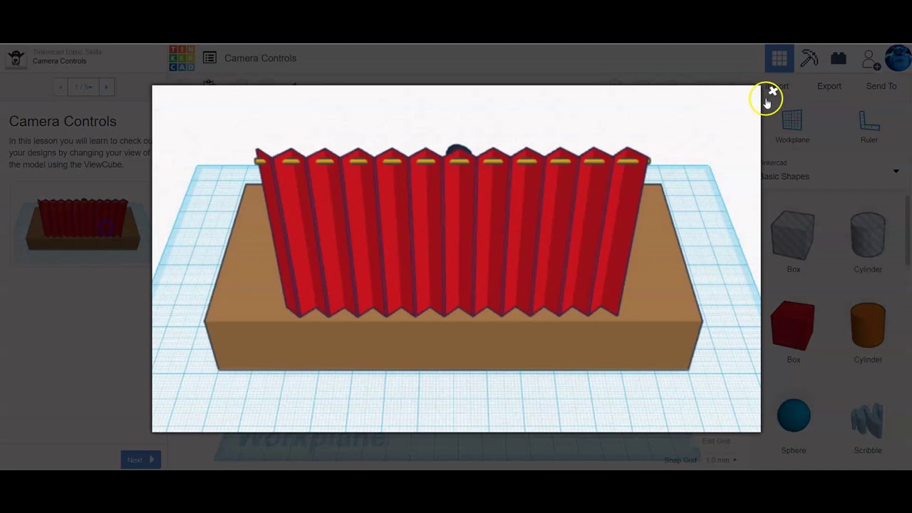 TinkerCAD Basics Camera Controls YouTube