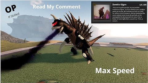 How Powerful Is MAX ZOMBIE GIGAN? (Max Speed) - Kaiju Universe