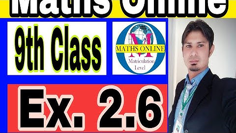 9th Class Ch No2,Ex No2.6,Q No 6(iii) 2.6  9classmath 9 class math9th #mathsonline#ab# #asgharshah#