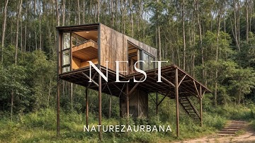 Mind-Blowing Modern Tiny Tree House Built With Reclaimed Materials | House Tour