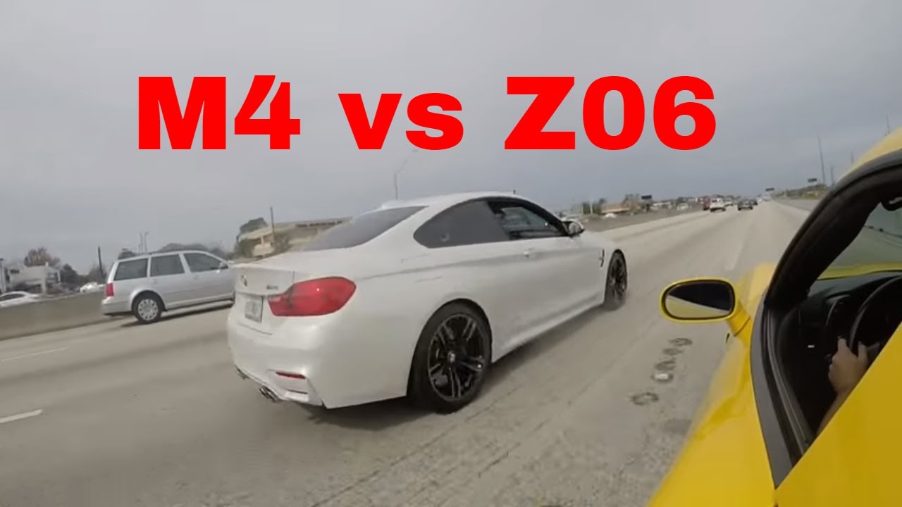 BMW M4 vs Chevrolet Corvette Z06 - YouTube
