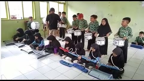 LATIHAN Marching Band MI Jangalaharja Lagu Wali Tomat