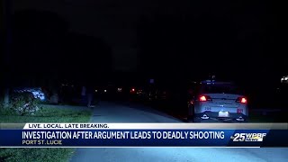 Argument leads to deadly shooting in Port St. Lucie, neighbors react