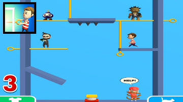 Pin Rescue - Pull The Pin Gameplay Walkthrough Levels 31-40 (Android)