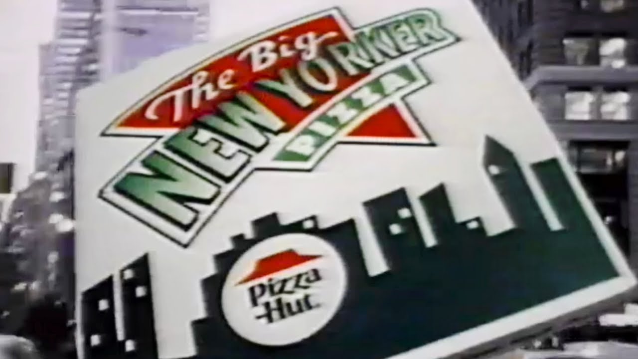 Pizza Hut "The Big New Yorker" 90s TV Commercial (1999) YouTube