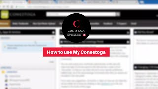 How to use My Conestoga