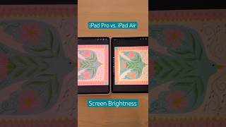 iPad Air vs iPad Pro Screen Brightness #digitalart #procreate