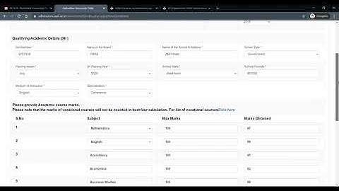 AUD Application Form Tutorial UG