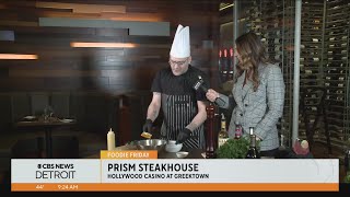 Previewing the menu Prism Steakhouse