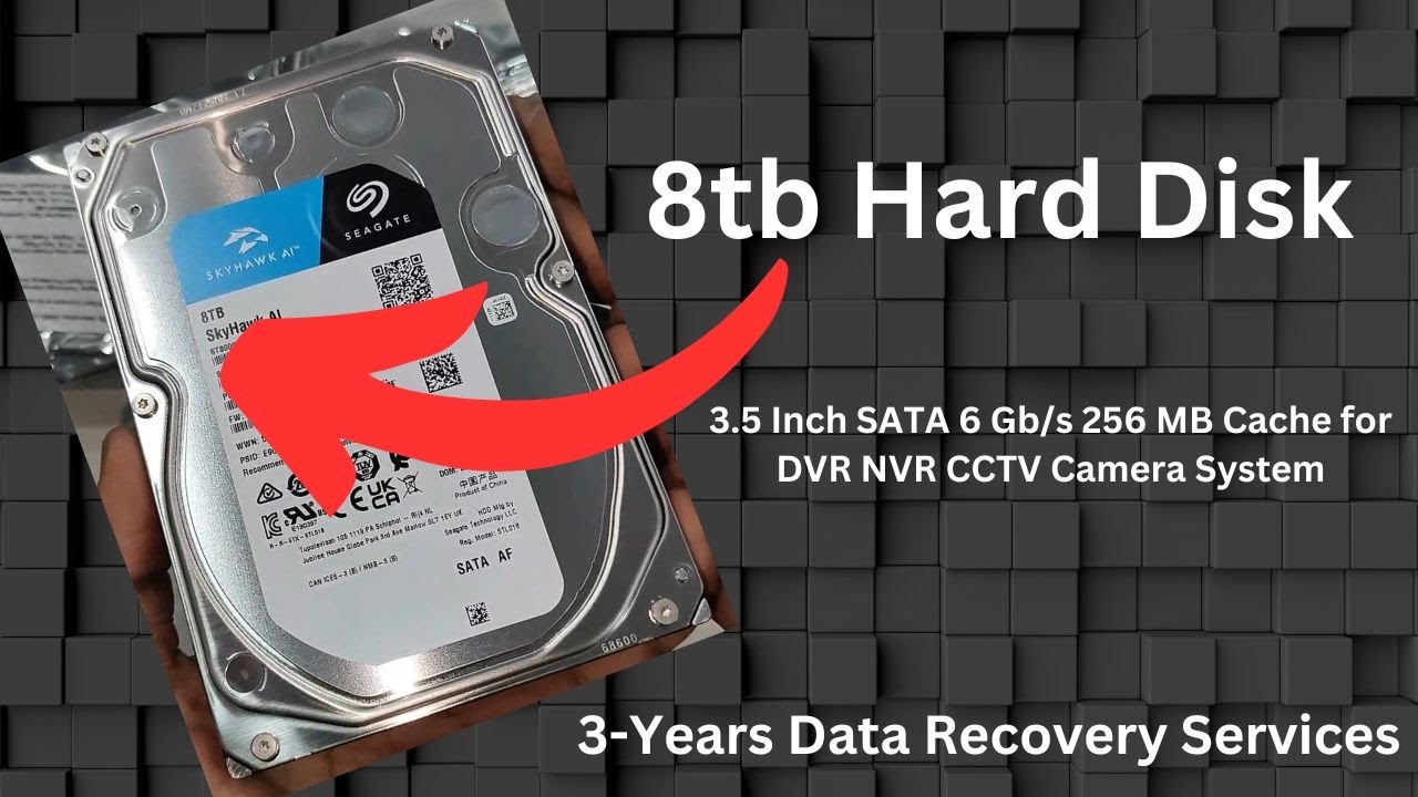 Seagate Skyhawk 8 TB Internal SATA Hard Drive 256MB Cache for