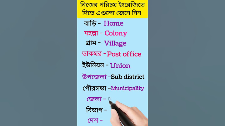 Address vocabulary #english