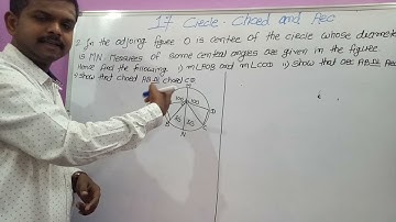 8th Mathematics | Chapter 17th - Circle - Chord And Arc | Practice Set 17.2 | Questions No. 1&2