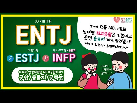 Mbti 남녀 연애 궁합 Entj편 Estj Infp ㅣ유혹 전략 만남 장소 Youtube