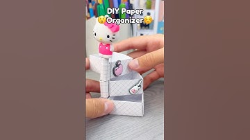 DIY paper Organizer😯!? #papercraft #cutecrafts #craft #crafts #diy #diyideas #cute #thingstodo