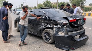 Toyota Grande Terrible Road Accident | Heavy Damage | Complete Accident Repair