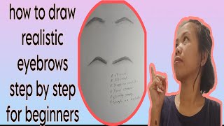 how to draw realistic eyebrows