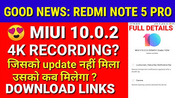 Miui 10.0.2.0 update | Redmi note 5 Pro miui 10.0.2 update | miui 10.0.2 update for Redmi note 5 Pro