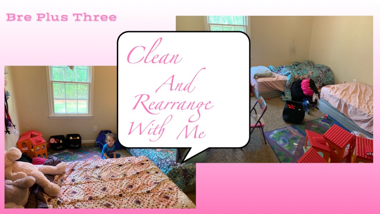 Clean and rearrange my kids room - YouTube