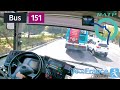 Bus 151 ratp  bondy jouhauxblum  porte de pantin mtro  4k