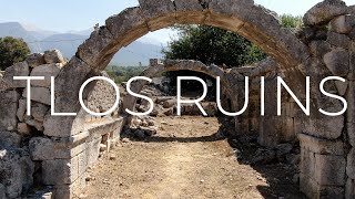 Tlos Ruins, Fethiye, Turkey. Drone View.