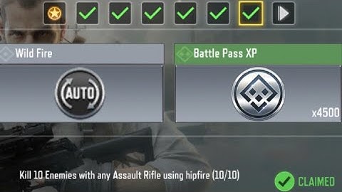 Call Of Duty Mobile Kill 10 Enemies with any Assault Riffle using hipfire Task Complete