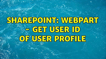 Sharepoint: Webpart - Get user ID of user profile