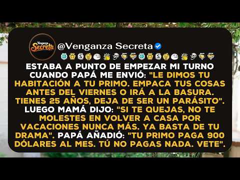 Mi padre me llamó parásito y me echó de casa para que ganara 900 dólares al mes. Así que...