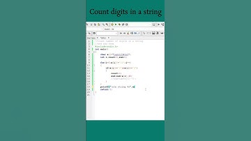#102 Count number of digits in a string and add them || C Program #shorts #coding #string