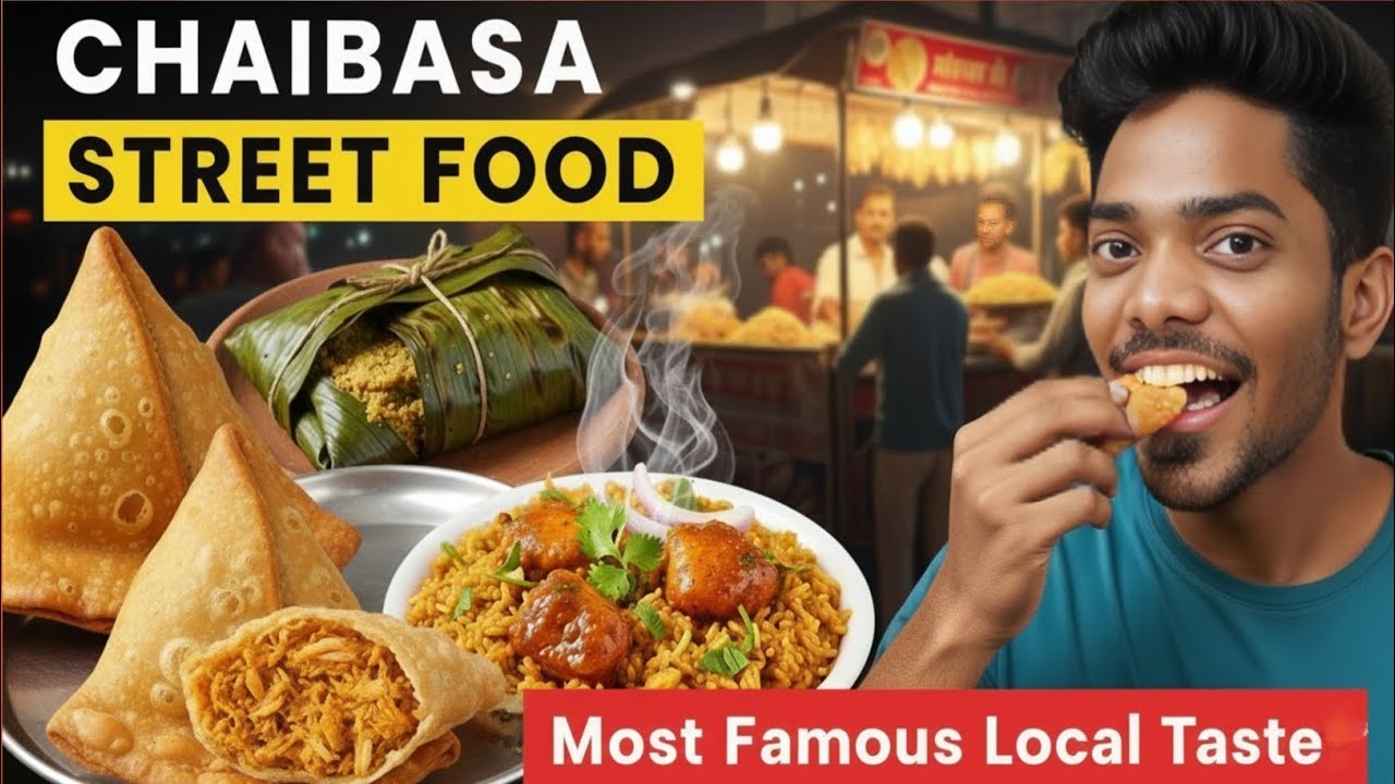 Eating at Chaibasa Most Famous Street Food | Street Food in Jharkhand ! Chaibasa podam jilu 