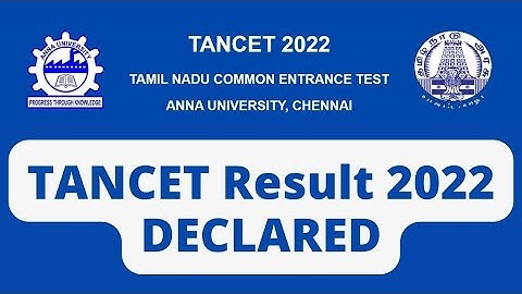 TANCET Result 2022 Declared, Check Scorecard at tancet.annauniv.edu - AFPR News