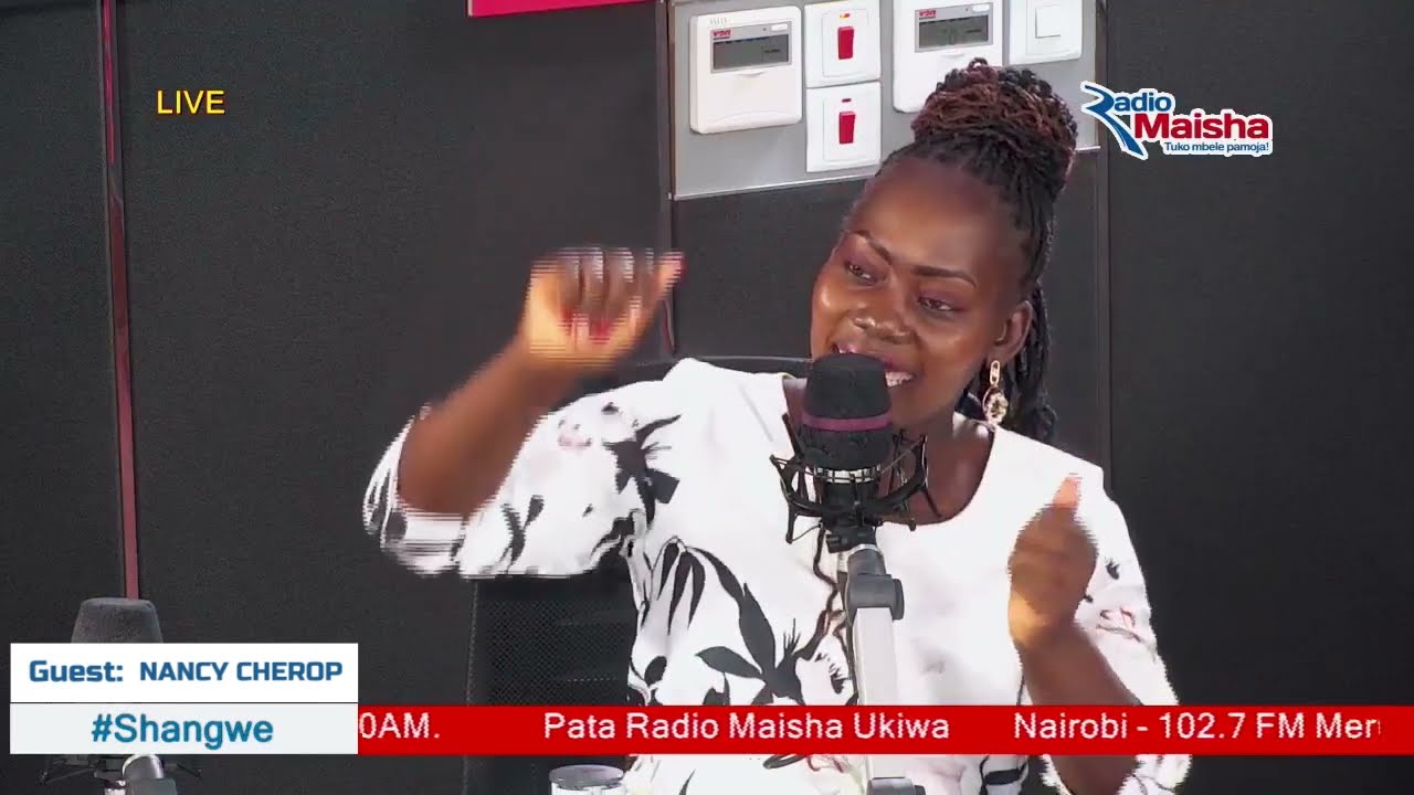 Nancy Cherop At Radio Maisha with Walter Kinjo & Fundi wa Mitambo (Shangwe Show)