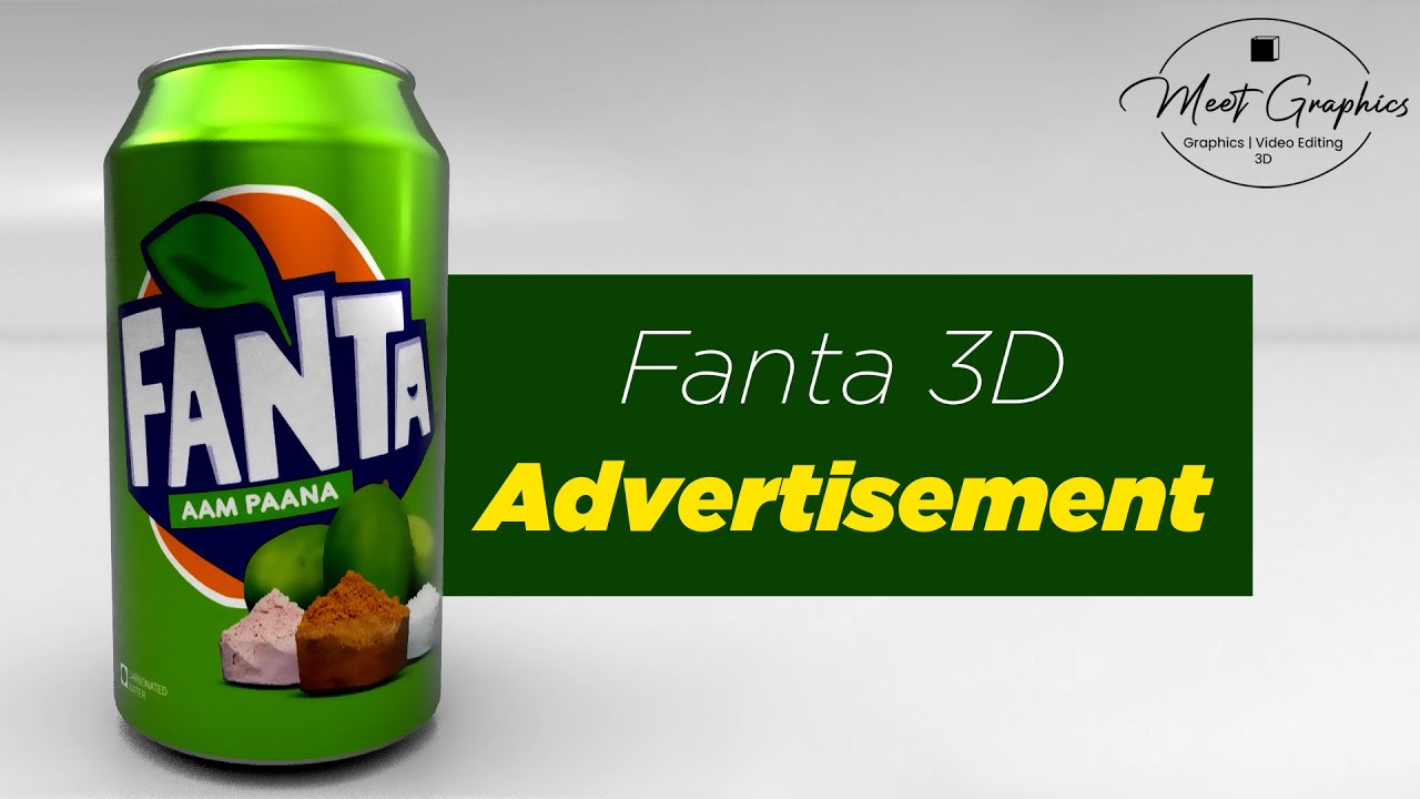 Fanta Aam Paana (3D Product visualization)