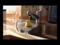 hilarious! cute canary Hansi taking a shower in the basin