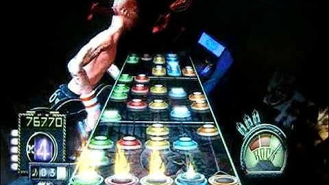 Worlds Most Impossible Guitar Hero 3 Song #2! Bot failed & Game crashed!