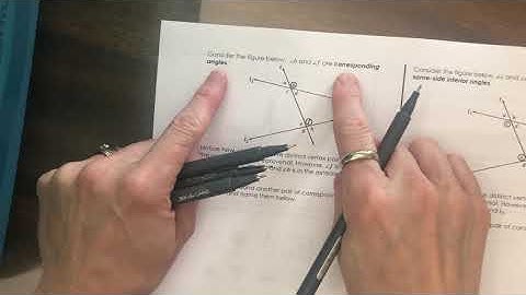 2.5 Lesson Video - Transversals and non-parallel lines