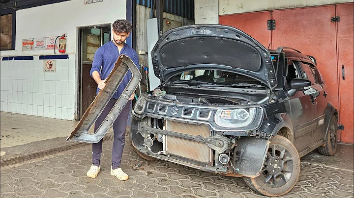 My Suzuki Ignis front bumper skid plate was slightly broken so I have installed new skid plate 