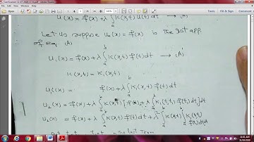 Integral Equation| Method of Successive substitution & Iterative kernel by Neumann Series.