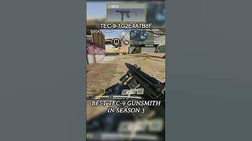 Best TEC-9 Gunsmith in Season 3 in COD Mobile #shorts #tec9gunsmith