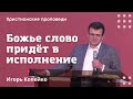 Божье слово придёт в исполнение | Игорь Копейко | Христианские проповеди